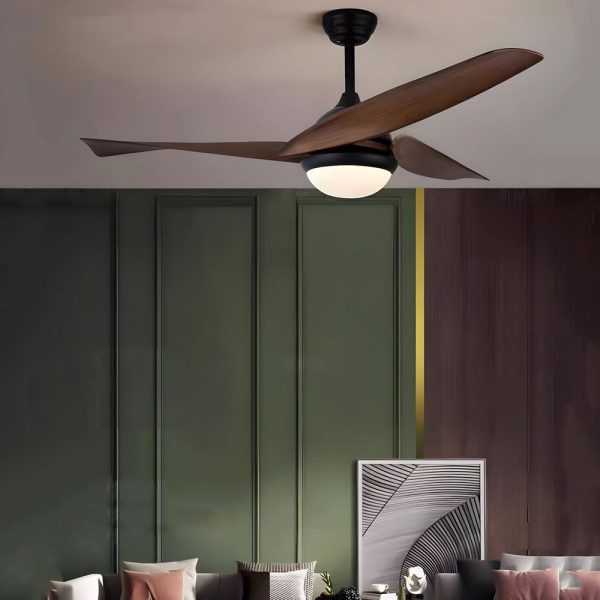 52 in. 3-Blade LED 6-Speed Quiet Ceiling Fan with Light and Remote Control - Image 2
