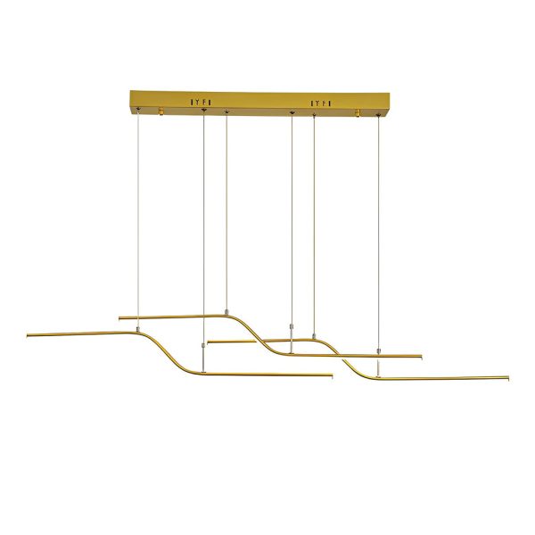 Z Shape Lines Smart Stepless Dimming with Remote Nordic Chandelier - Image 10