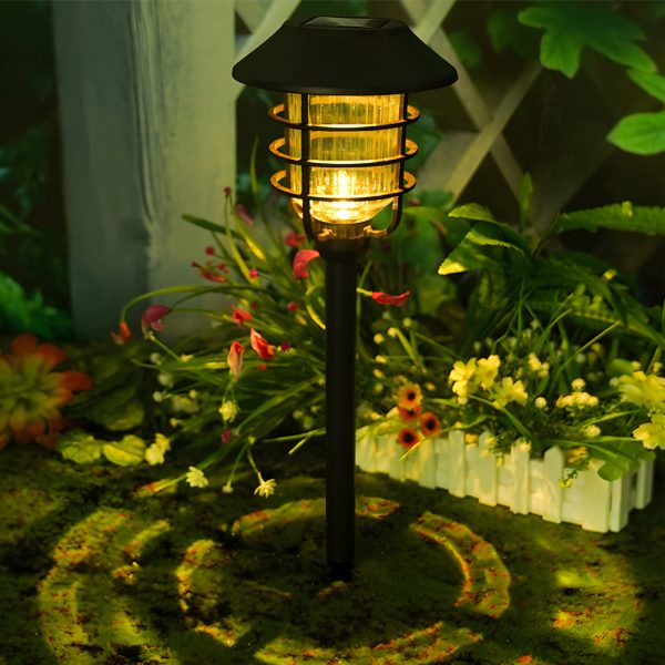 22.8-in Black Mini Torch Solar Pathway Lights Outdoor Lawn LED Lights - Image 2