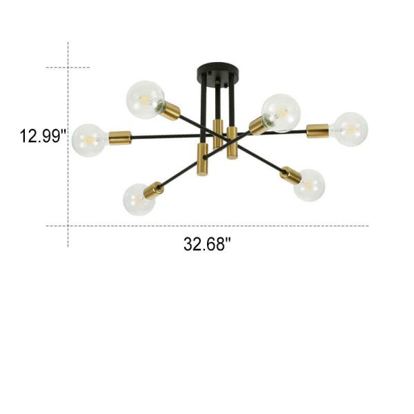 Nordic Minimalist Iron 4/6/8-Light Island Light Chandelier - Image 16
