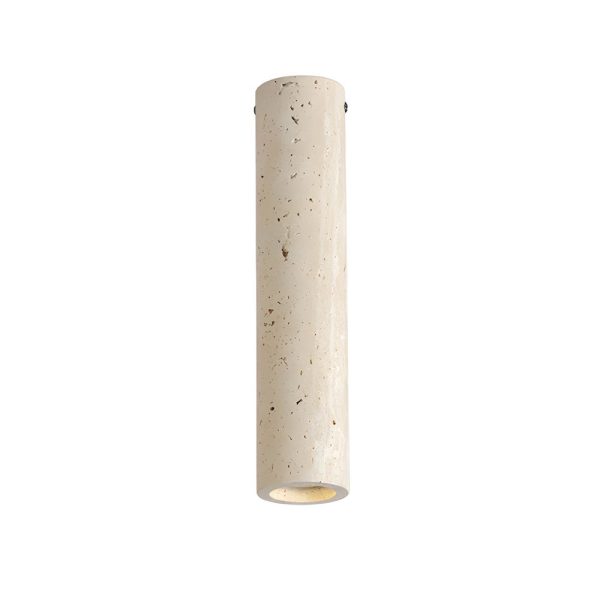 1-Light Modern Yellow Travertine Long Tube Ceiling Lamp for Hallway, Entrance - Image 8