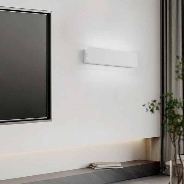 Rectangular Metal Creative LED White Modern Wall Light Fixture Wall Lamp - Image 2