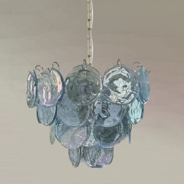 Traditional French Flower Shaped Iron Glass 5/9/12 Light Chandelier For Living Room - Image 19