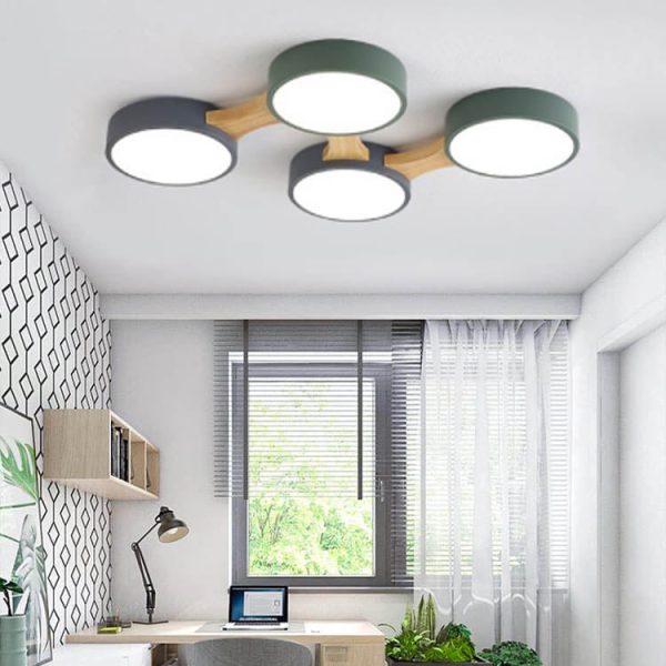 Modern Macaron Circle 3/4/5/8 Light LED Flush Mount Ceiling Light - Image 22