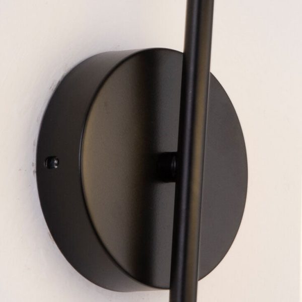 Modern Minimalist Glass Cylindrical Shade Bending Arm 1-Light Wall Sconce Lamp - Image 9
