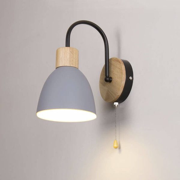 Nordic Macaron 1-Light Zipper Switch Wall Light - Image 17