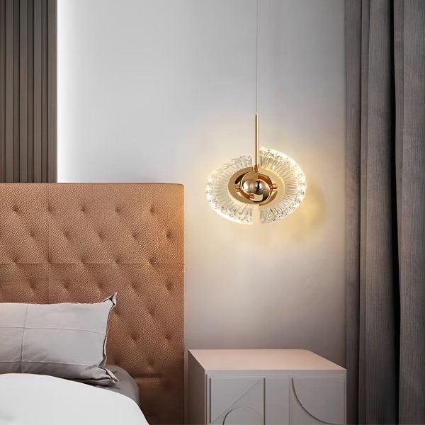 Adjustable Creative Plated Mirror Metal Ball LED Nordic Pendant Lights - Image 2