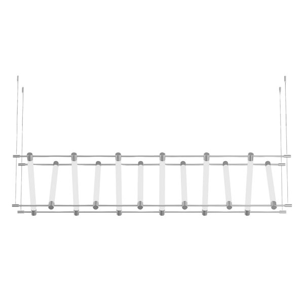 6/12-Light Acrylic Tube Geometric Long Designer LED Island Pendant Light - Image 8