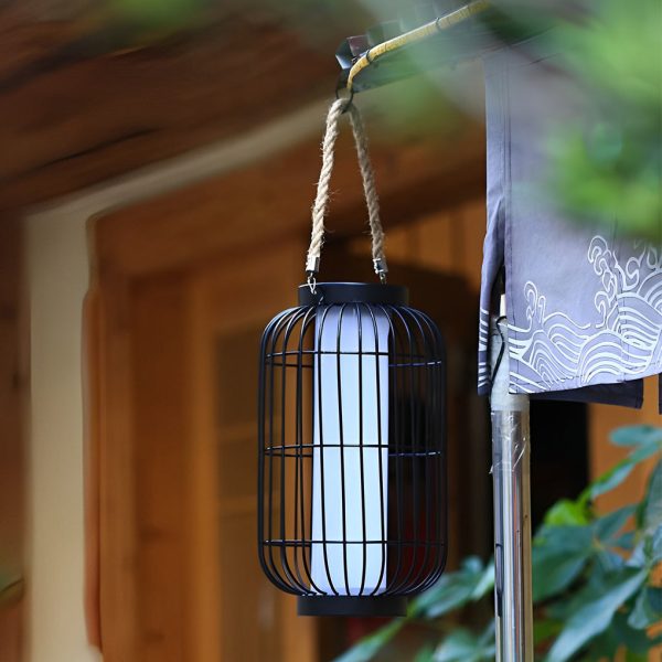 Classic Iron Lantern Waterproof Intelligent Portable Solar Lawn Lamp - Image 4