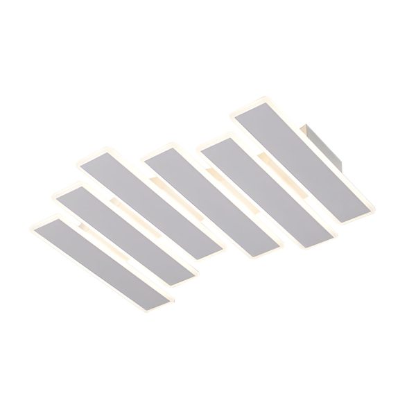 4/6-Lights White Metal Line Dimmable LED Ceiling Light - Image 8