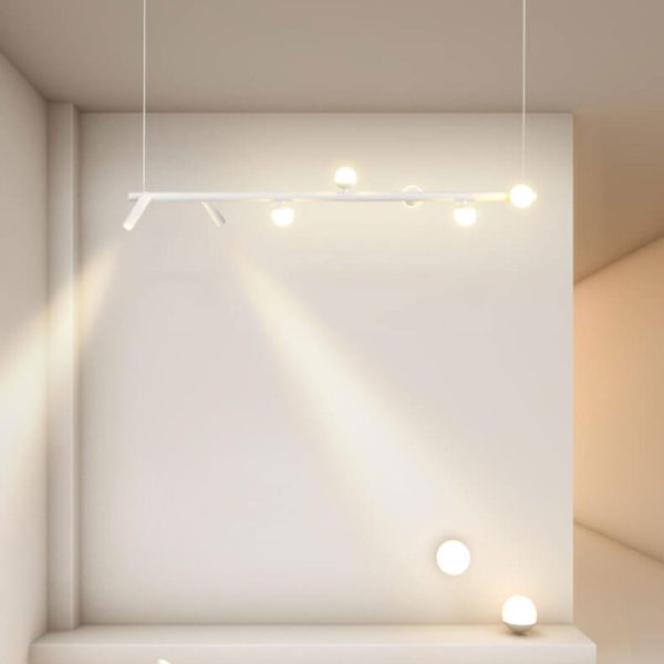 Minimalist  Island Light Linear 6/7 Light Acrylic Iron LED Chandelier - Image 22