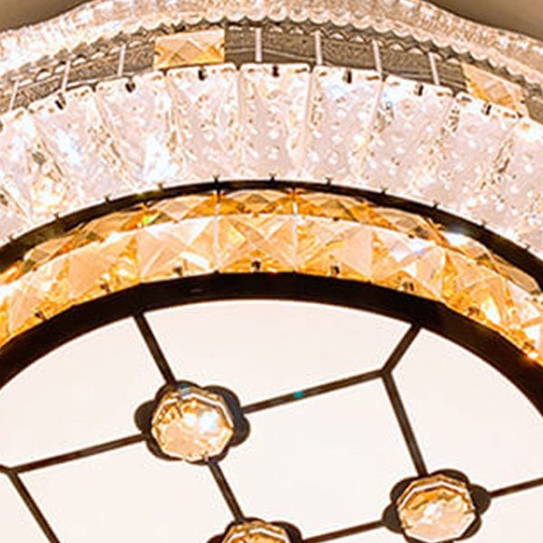 Nordic Light Luxury Round Design Multi-Style LED Flush Mount Light - Image 5