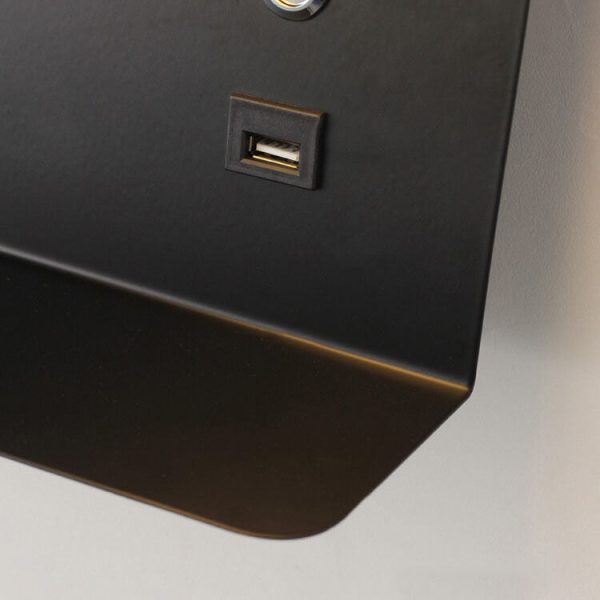 Modern Iron Square LED USB Rechargeable Wall Sconce Lamp - Image 13