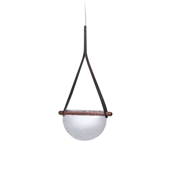 Creative Folded Semicircular Glass LED Post-Modern Belt Chandelier - Image 7