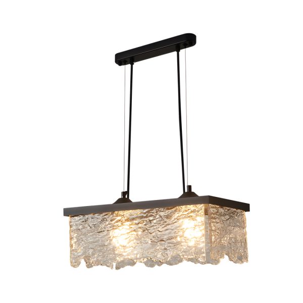 1/2-Light Glass 3 Step Dimming Chandelier Dining Room Light Fixtures - Image 9