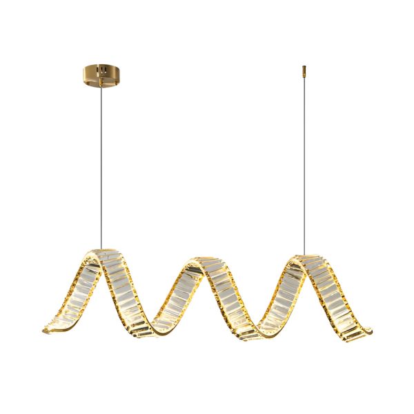 Creative Crystal Waves 3 Step Dimming LED Modern Dining Room Chandeliers - Image 8