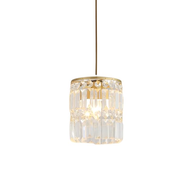 Cylindrical Crystal Shade Three Step Dimming Nordic Hanging Lights Fixture - Image 10