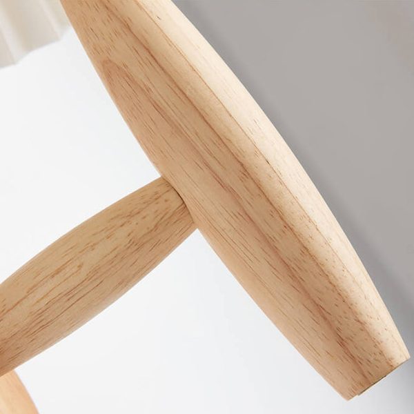 Vintage Wooden Pleated Umbrella Shade 1-Light Wall Sconce Lamp - Image 9