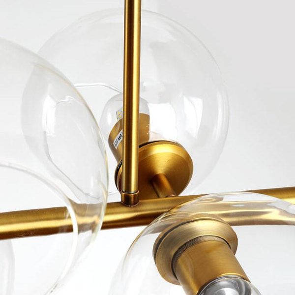 Modern Glass Magic Bean 8-Light LED Chandelier - Image 10