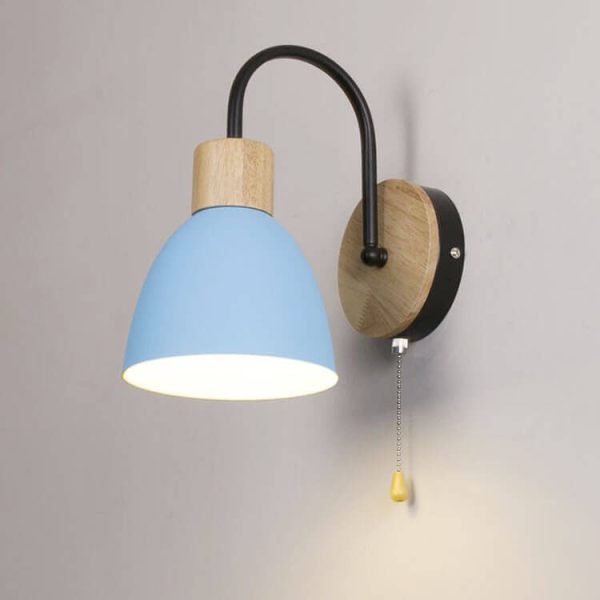 Nordic Macaron 1-Light Zipper Switch Wall Light - Image 18