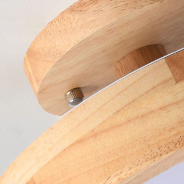 Nordic Log Round LED Semi-Flush Mount Ceiling Light - Image 7