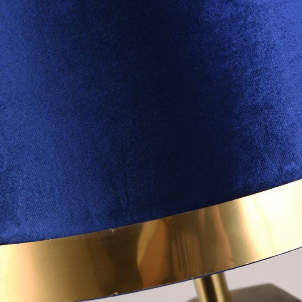 Modern Luxury Fabric Gold Oval Ring Base 1-Light Table Lamp - Image 6