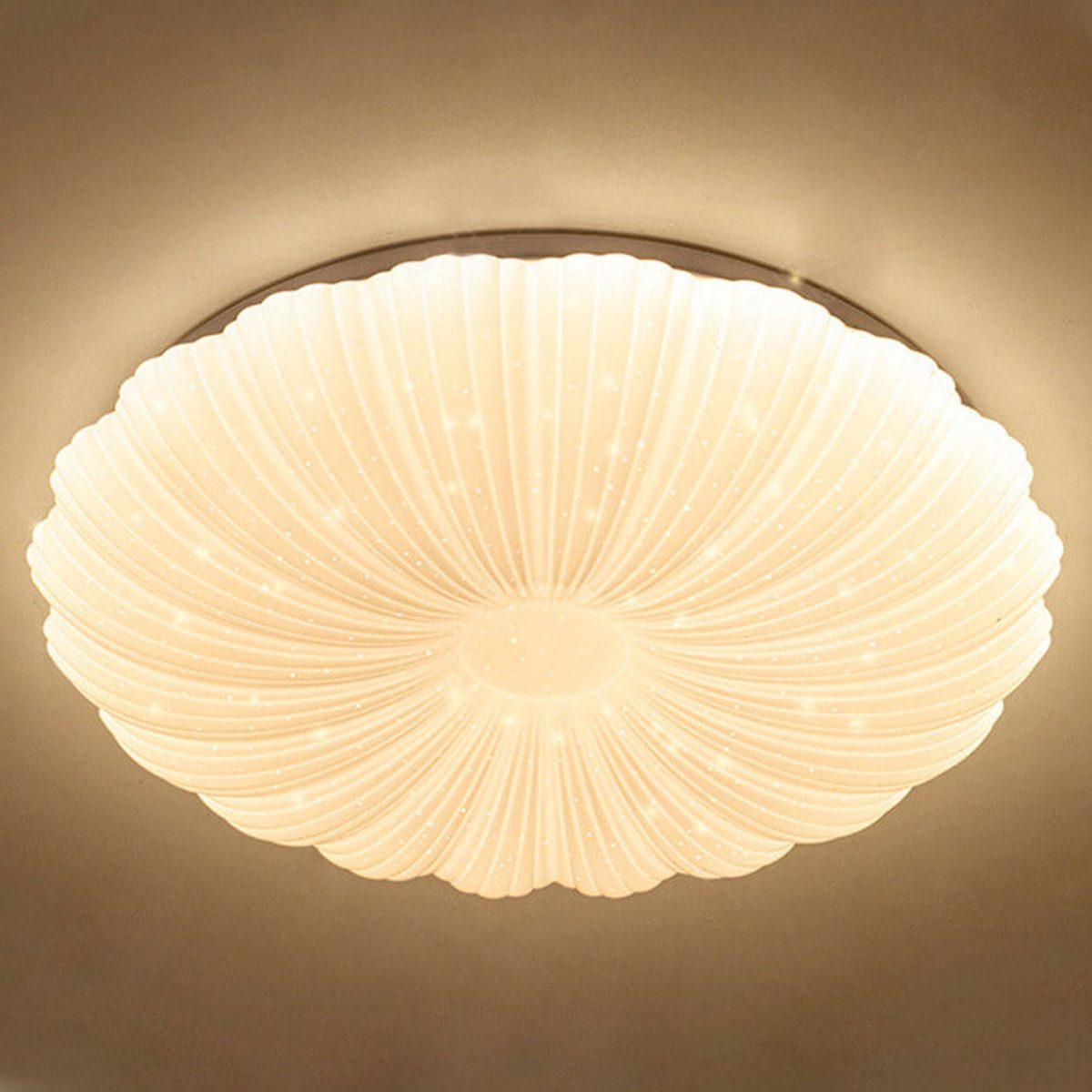 Modern Minimalist Shell Acrylic Round LED Flush Mount Ceiling Light - Image 17