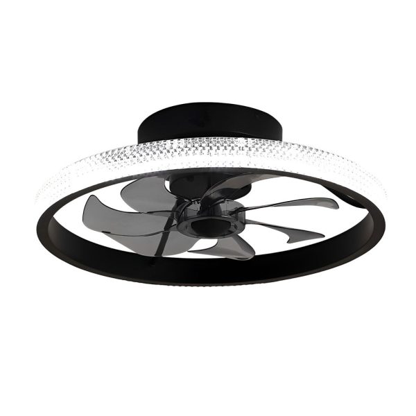 Round Inverter Mute LED Dimmable Modern Bladeless Ceiling Fans with Remote - Image 7