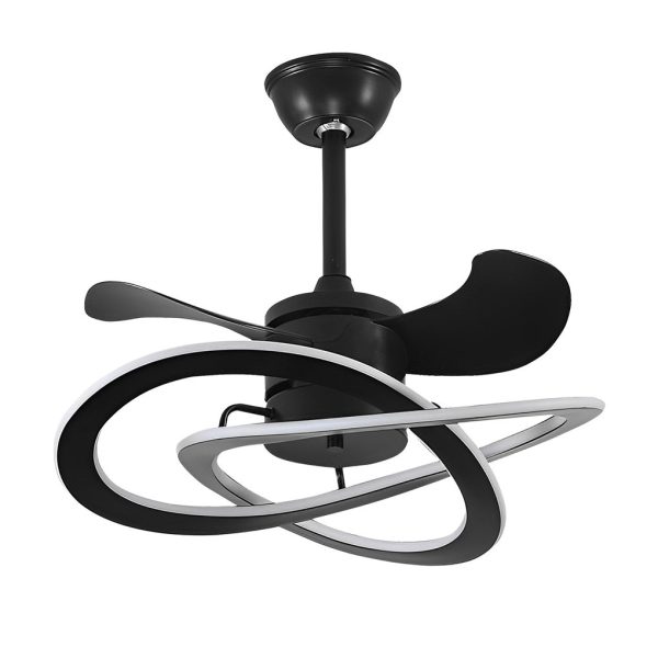 Waves Flower LED Mute Timing Creative Nordic Bladeless Ceiling Fans - Image 12