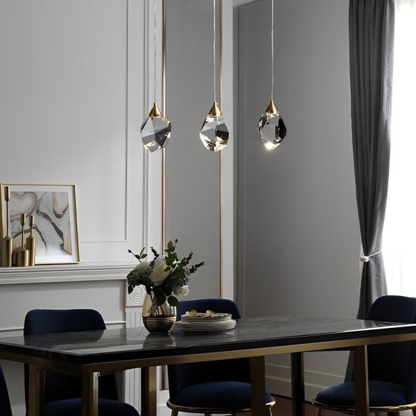 Spiral Crystal Electroplating Metal Modern Duplex Staircase Chandelier - Image 2