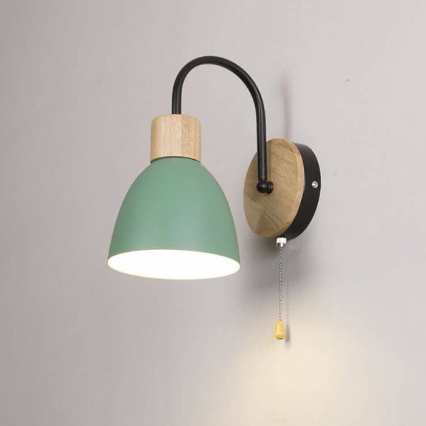 Nordic Macaron 1-Light Zipper Switch Wall Light - Image 14