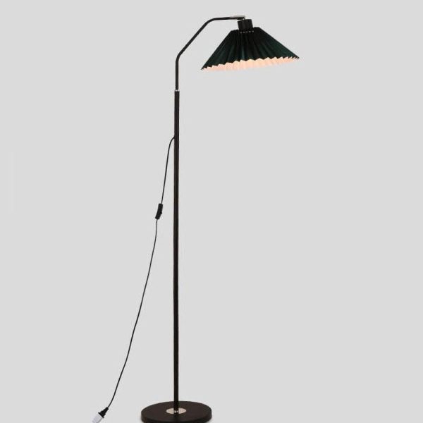 Minimalist Fabric Pleated Shade 1-Light Standing Floor Lamp - Image 15