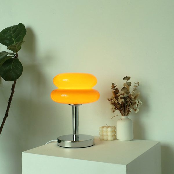 Modern Glass Tart Design 1-Light Table Lamp - Image 2