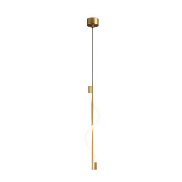 Modern Vertical Spiral Rope LED Pendant Light with Dimmable Feature - Image 8