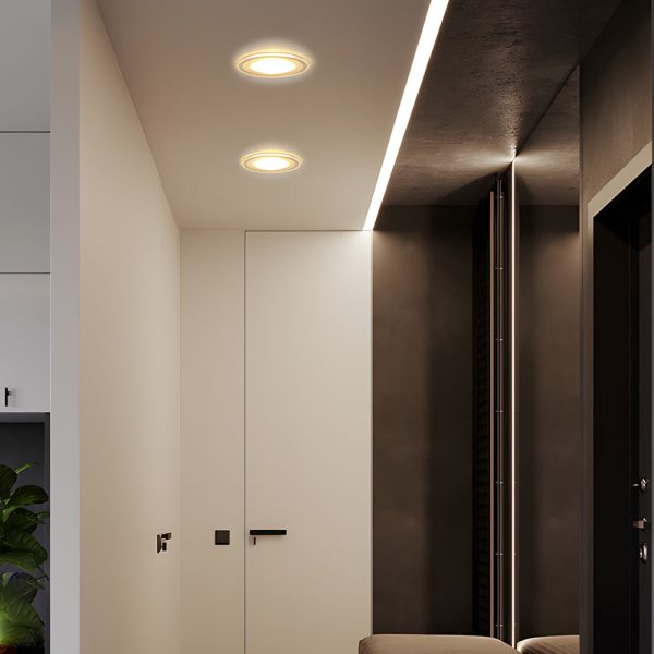 3.9-inch White Canless 5W Integrated LED Recessed Light Trim Clear Acrylic 360?? Lighting - Image 2