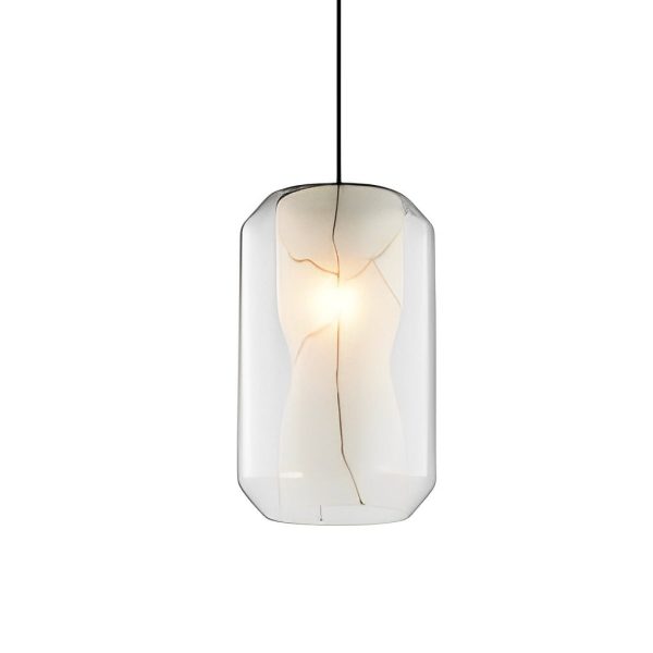 Double Glass Lampshade Creative Metal Post-Modern Pendant Lighting - Image 7