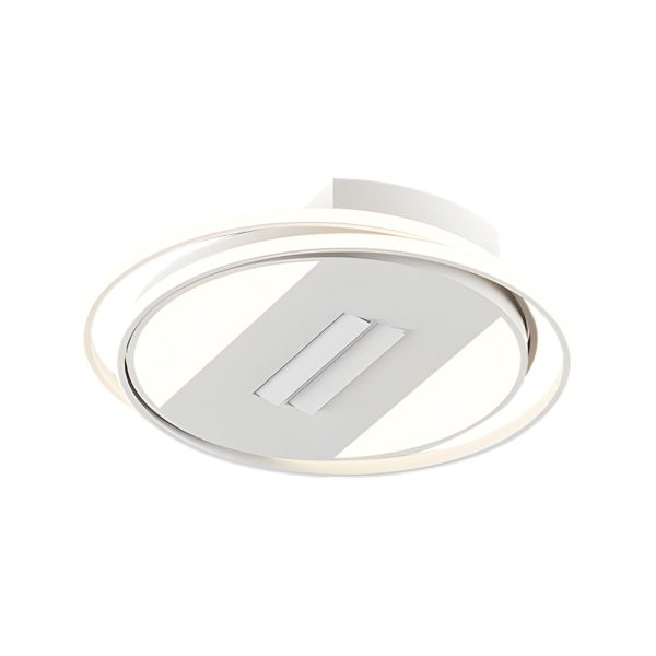 Square Round Stepless Dimming LED Mute White Modern Bladeless Ceiling Fans - Image 7
