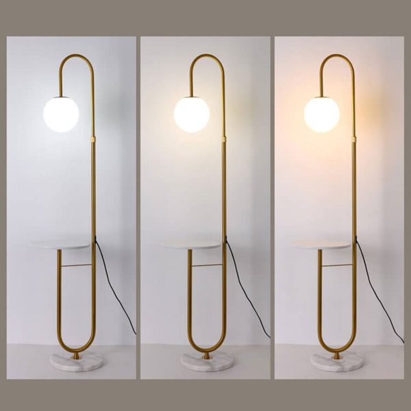 Nordic Minimalist Iron Marble  Table LED Standing Floor Lamp - Image 13