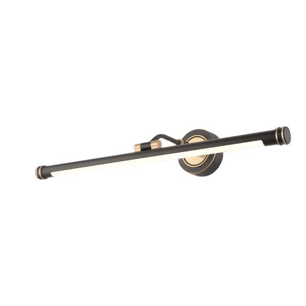 Elegant Linear Gold/Black LED Vanity Light for Bathroom - Vintage Style - Image 9