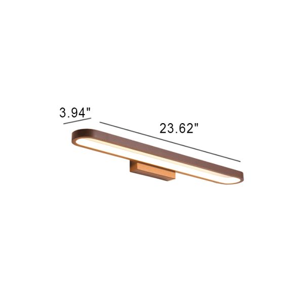 European Minimalist Circular Aluminum Vanity Light LED Mirror Front Wall Sconce Lamp - Image 12