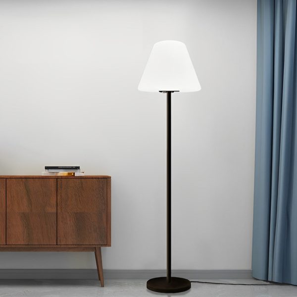 Modern Intelligent LED Metal and Shaded Floor Lamp - Image 6