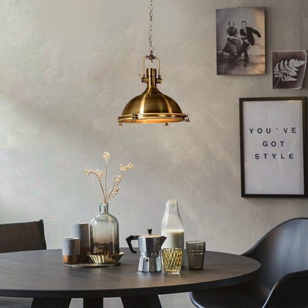 Vintage Metal Lantern Design LED Industrial Pendant Lights Chandeliers - Image 2