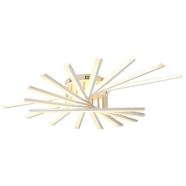 Creative Strip Stepless Dimming LED White Nordic Ceiling Lights Chandelier - Image 10