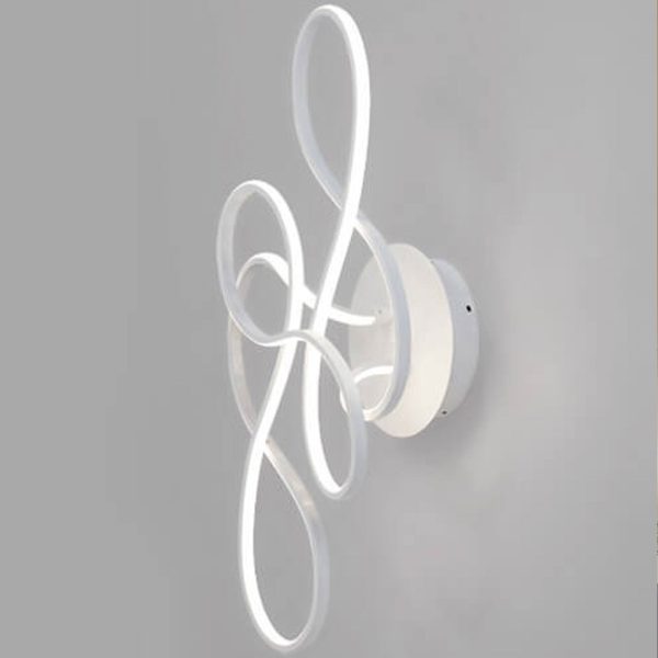 Modern Minimalist Aluminum Acrylic Line LED Flush Mount Ceiling Light - Image 12