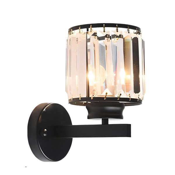 Creative Round Crystal Glass Postmodern Wall Lamp Plug in Wall Sconce Lighting - Image 8