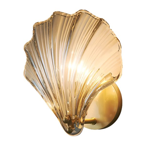 Creative Fan Shaped Glass Three Step Dimming Light LED Nordic Wall Sconce Lighting - Image 9