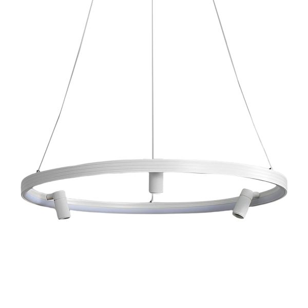 Round Creative LED Chandelier Hanging Lamp with Adjustable Spotlight - Image 7