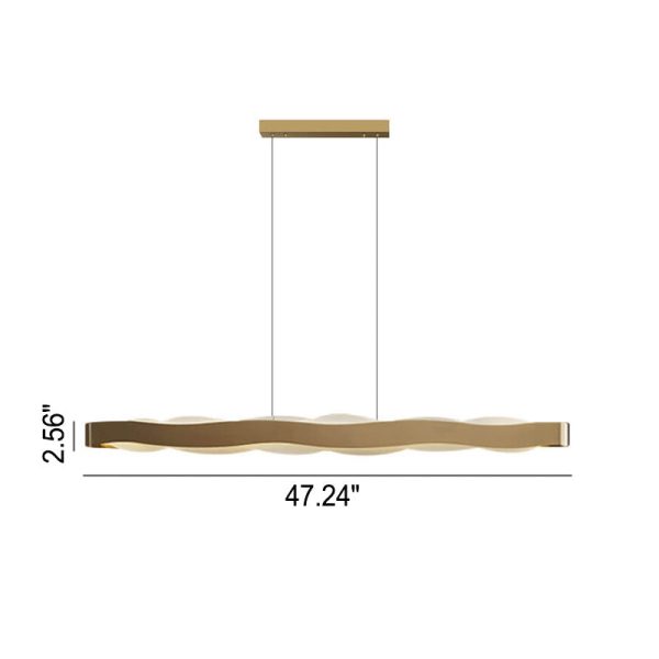 Modern Luxury Stainless Steel Long Bar Acrylic LED Chandelier - Image 13