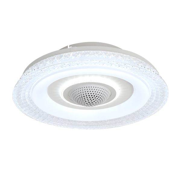 20 in. W 6-Speed Indoor Bladeless Smart Ceiling Fan with Remote and Dimmable LED - Image 8