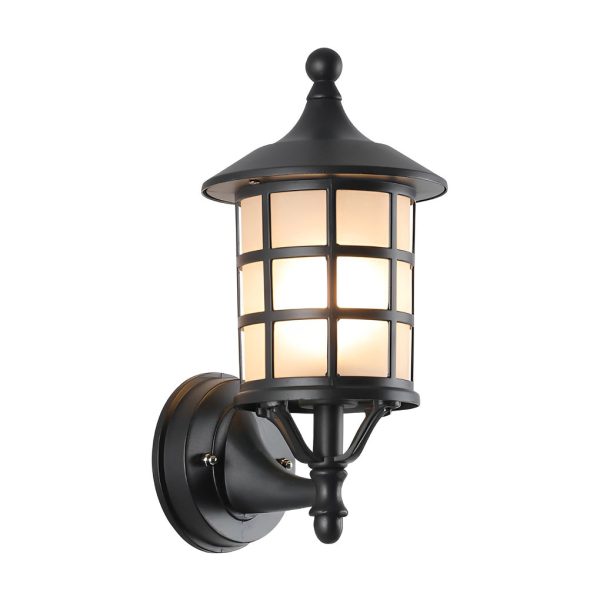 Retro Round Three Step Dimming Black European-style Solar Wall Sconces - Image 11
